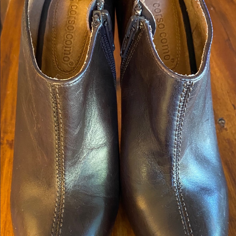 Corso Como Brown Leather Boots - Size 6M.